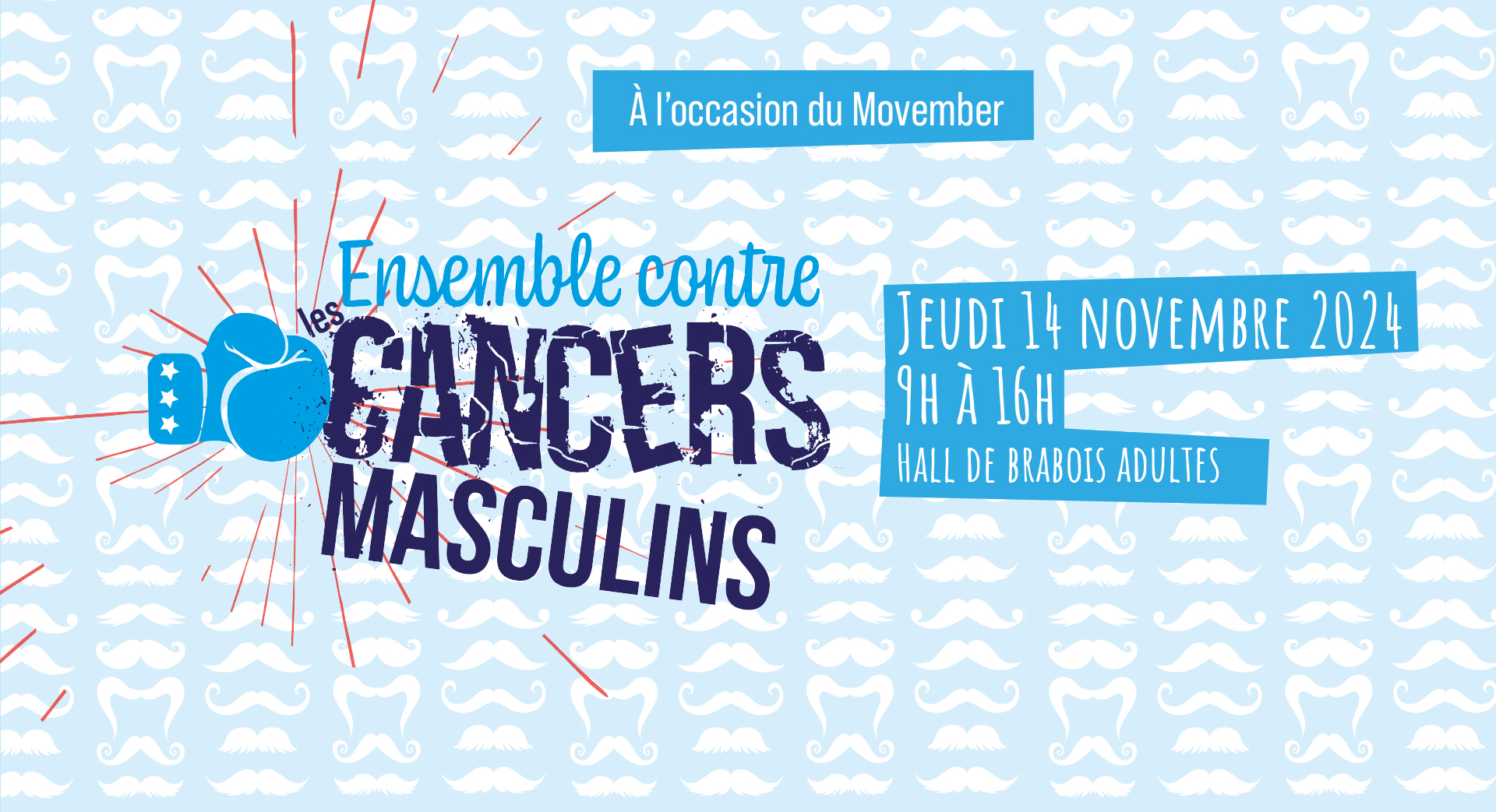 Movember : le mois des cancers masculins